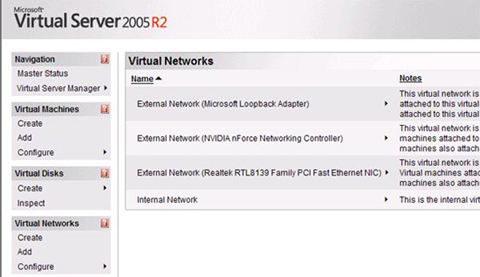 Сетевое взаимодействие в Virtual PC и Virtual Server
