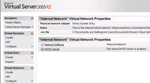 Сетевое взаимодействие в Virtual PC и Virtual Server